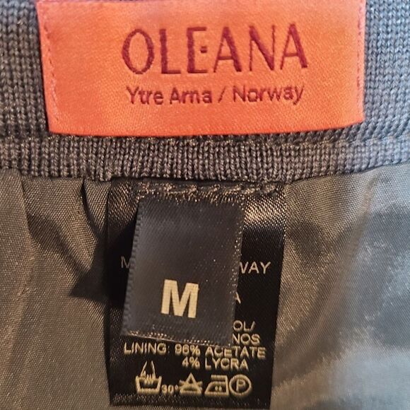 NWOT Oleana Silk & Merino Wool Knit Grey Pencil Skirt – M - Picture 10 of 11